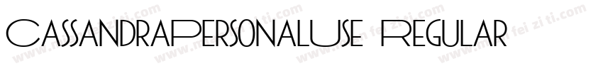 CassandraPersonalUse Regular字体转换